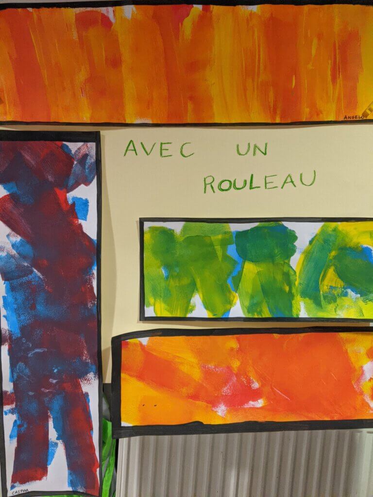 exploration couleur peinture enfant